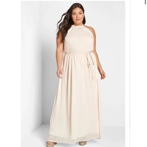 Modcloth "Illuminated Elegance"‎ Chiffon Maxi Dress